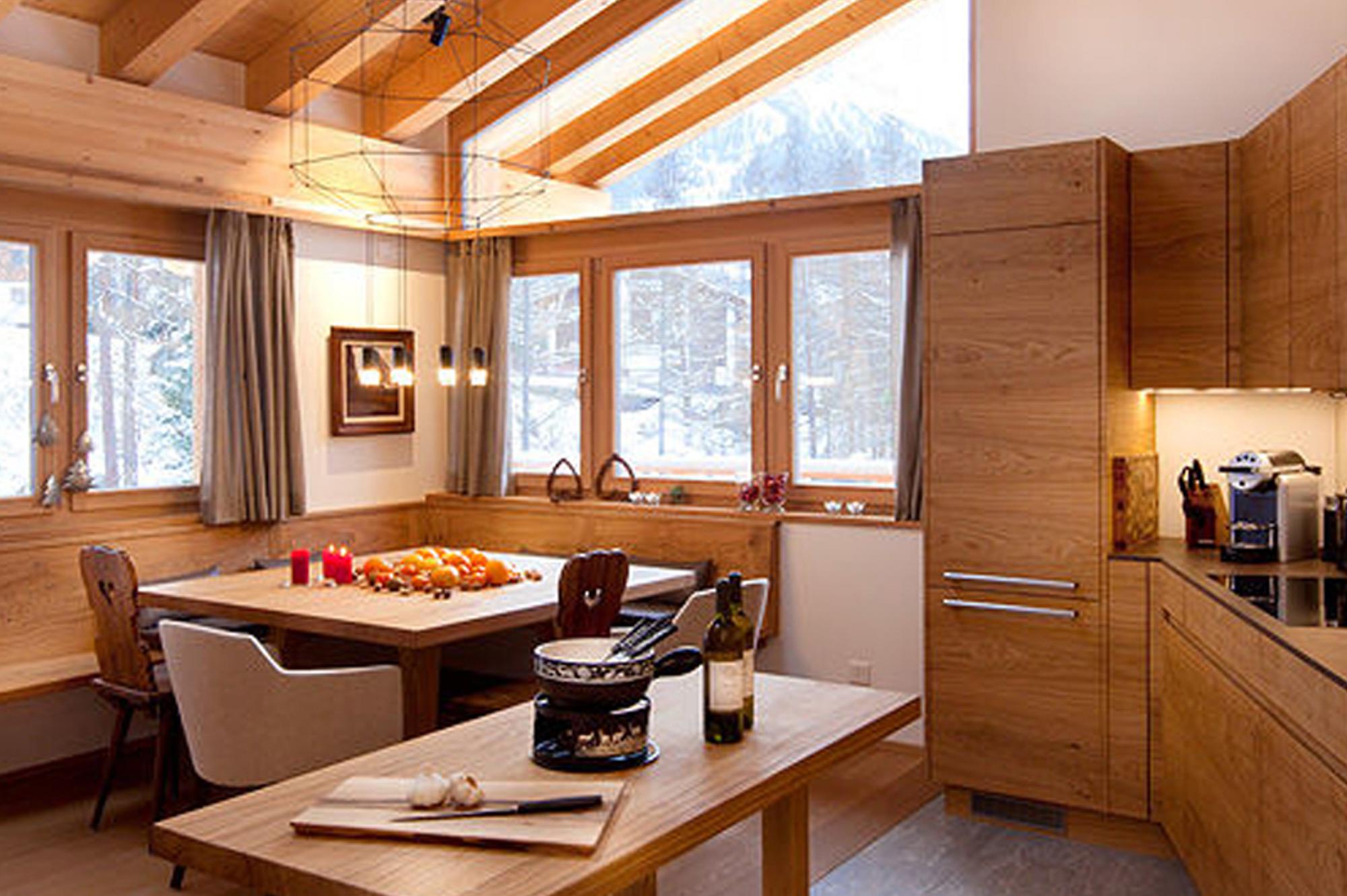 seating area at Chalet Banja, Zermatt- Switzerland